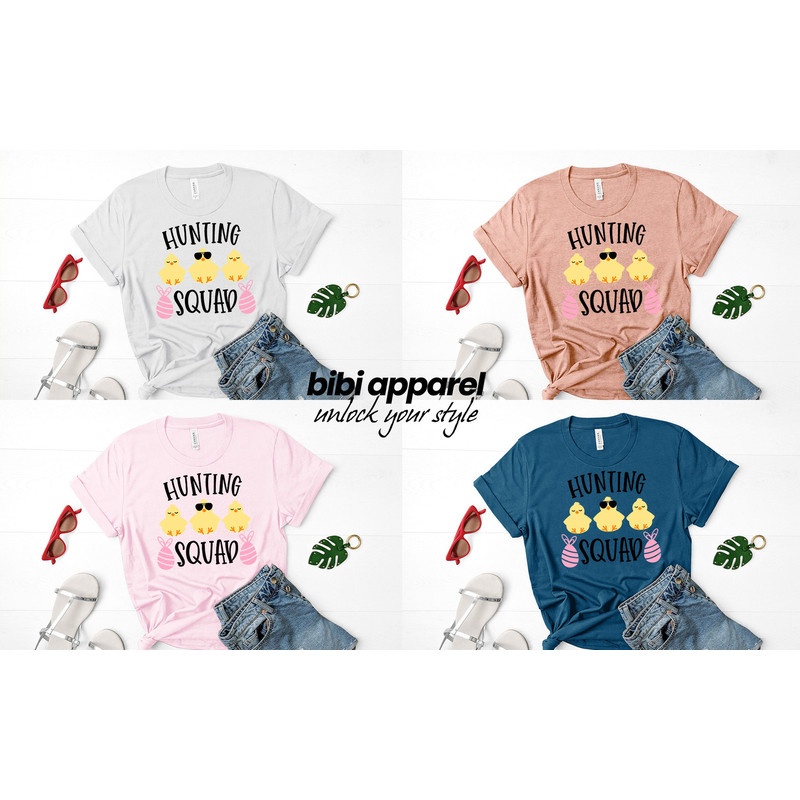 Easter Hunting Squad Shirt, Easter Squad Shirt, Easter Bunny Shirt, Egg Hunter Shirt, Bunny Shirt, Easter Matching Shirt, Cute Easter Shirt - 2.jpg