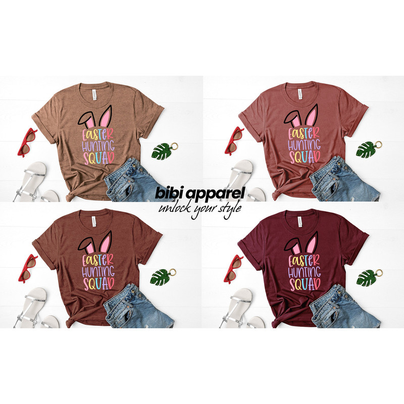 Easter Hunting Squad Shirt, Easter Squad Shirt, Easter Bunny Shirt, Egg Hunter Shirt, Bunny Shirt, Easter Matching Shirt, Cute Easter Shirt - 2.jpg
