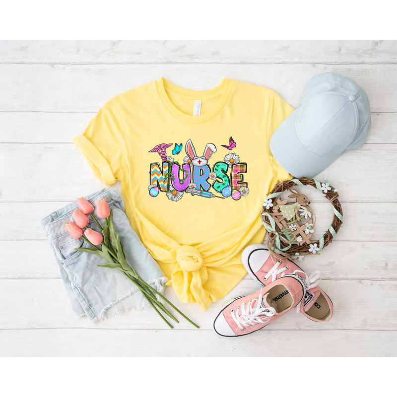 Easter Nurse shirt, easter shirt, bunny shirt, Bunny with Glasses, Bunny Lover Gift, happy easter, easter outfit, happy easter day, funny - 2.jpg