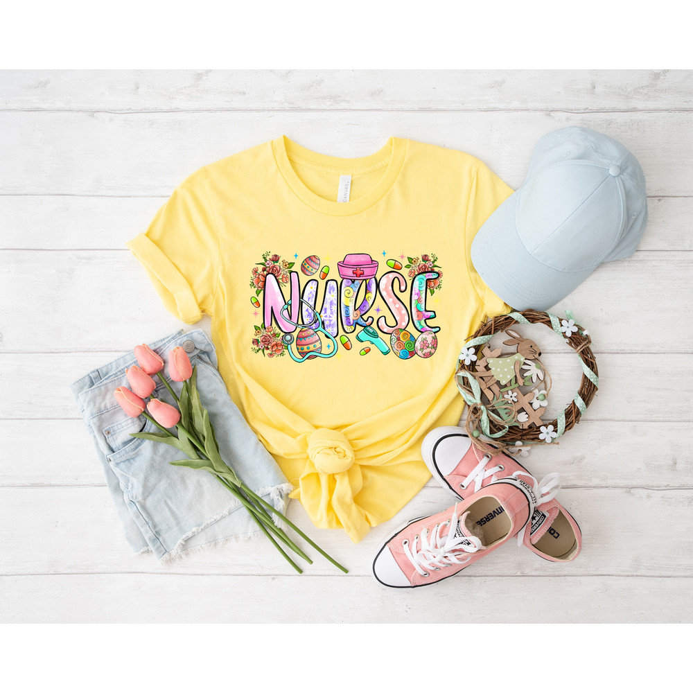 Easter Nurse shirt, easter shirt, bunny shirt, Bunny with Glasses, Bunny Lover Gift, happy easter, easter outfit, happy easter day, funny - 6.jpg