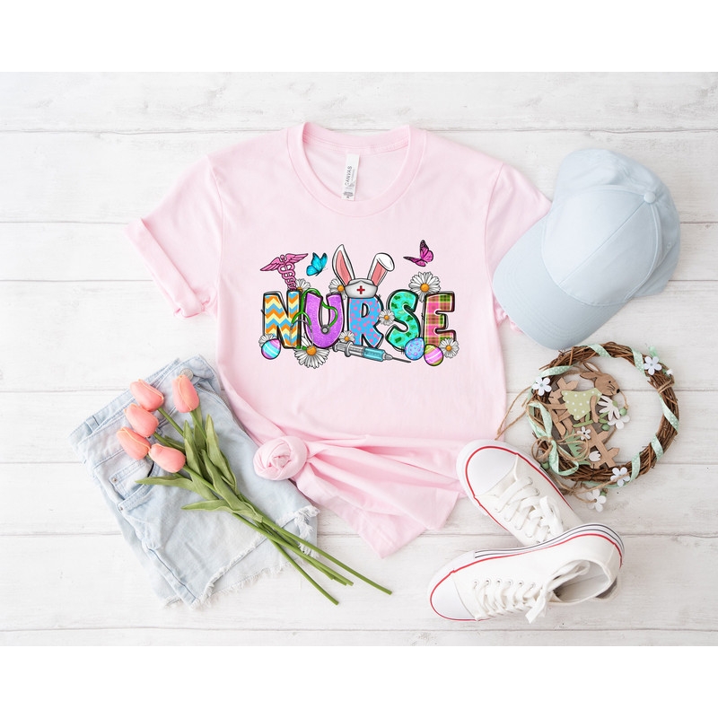 Easter Nurse shirt, easter shirt, bunny shirt, Bunny with Glasses, Bunny Lover Gift, happy easter, easter outfit, happy easter day, funny - 5.jpg