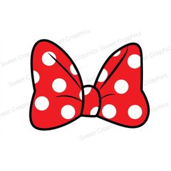 minnie bow red ladybug svg