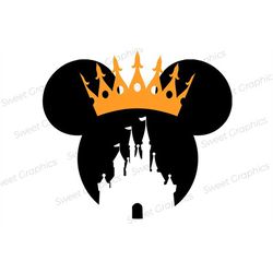 minnie crown castle svg