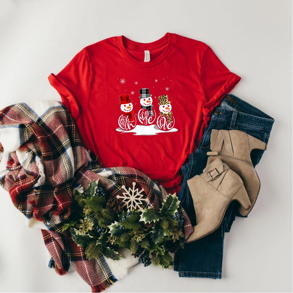 Faith hope love, Christmas shirt, Snowman Shirt, love jesus, Christmas snowman, Leopard christmas,  Jesus Christmas, Faith Hope Love Tee, - 6.jpg