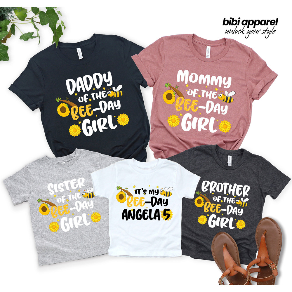 Family Matching Birthday Bee Shirt, Bee Birthday Shirt, Personalized Bee Day Shirt, Family Bee Birthday Shirt, Bee Day Birthday Shirt - 1.jpg