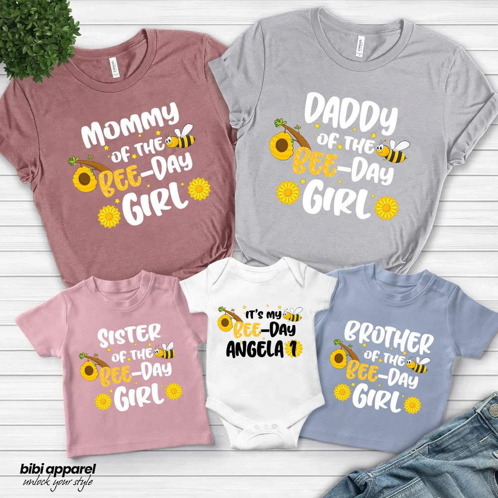 Family Matching Birthday Bee Shirt, Bee Birthday Shirt, Personalized Bee Day Shirt, Family Bee Birthday Shirt, Bee Day Birthday Shirt - 2.jpg