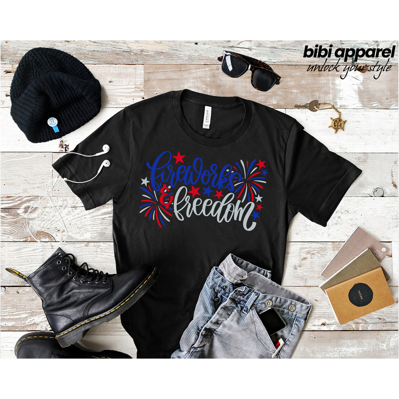Fireworks & Freedom Shirt, Fourth of July Shirt, Fireworks, Freedom, 4th of July Shirt, 4th of July Shirt, America Shirt, - 2.jpg