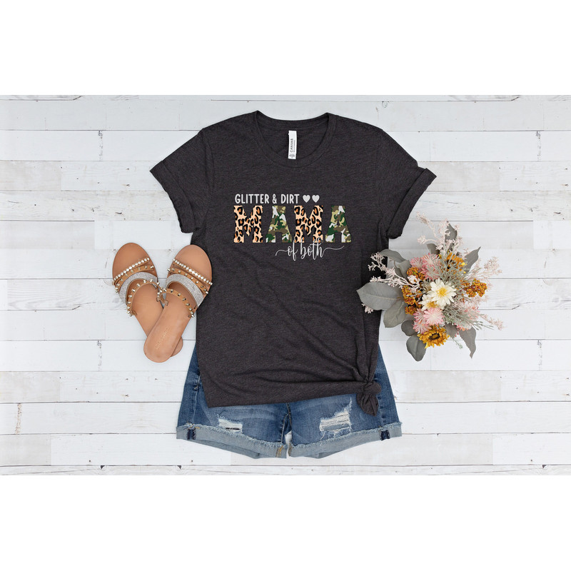 Glitter and dirt mama of both shirt, Mama shirt, leopard mom, mama of both, mom shirt, cute mama shirt, mothers day shirt, gift for mom, - 4.jpg