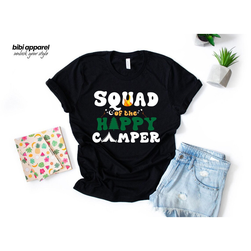 Happy Camper Birthday Shirt, Matching Family Camper Shirt, Camper Family Birthday Shirt, Camping Crew Shirt, One Happy Camper Outfit - 2.jpg