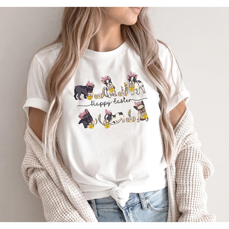 Happy easter dog shirt, easter egg hunt, dog sweatshirt, easter shirt, dog shirt, dog easter, woofy easter, dog easter gift, Dog Lover Gift - 3.jpg