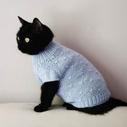 Cat sweater Cat clothes Sweater for pets Dog sweater Sphynx cats sweaters Handcrafted sweater for cats Kitten outfit