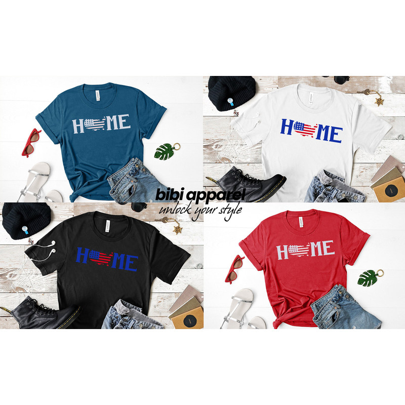 Home , 4th of July Shirts, Patriotic Shirt, American Flag Shirt, 4th of July, Merica Shirts - 2.jpg
