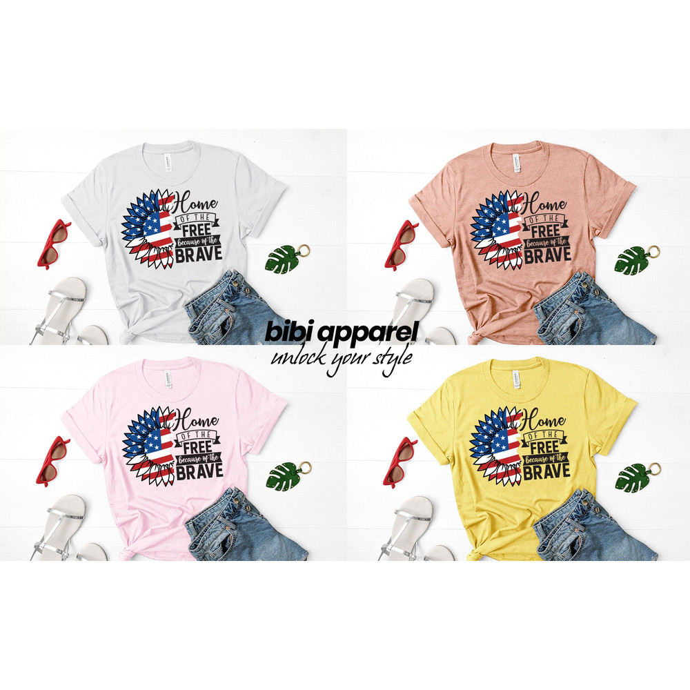Home of the free because of the brave shirt, Independence Day Shirts, Patriotic Shirt, Liberty Tee, Freedom Shirts, Fourth Of July Shirt - 2.jpg