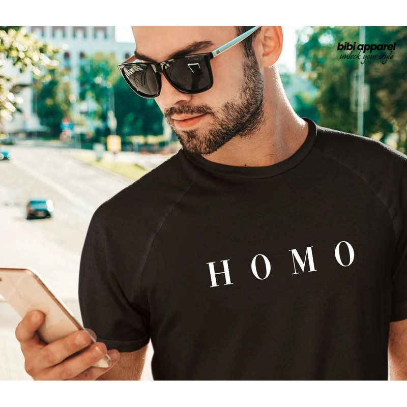 Homo Shirt, Minimalist Homosexual, Proud Gay Shirt, LGBT Pride Shirt, Queer Pride Shirts, LGBTQ Shirt, Gift for Pride, Lesbian Pride Shirts - 1.jpg