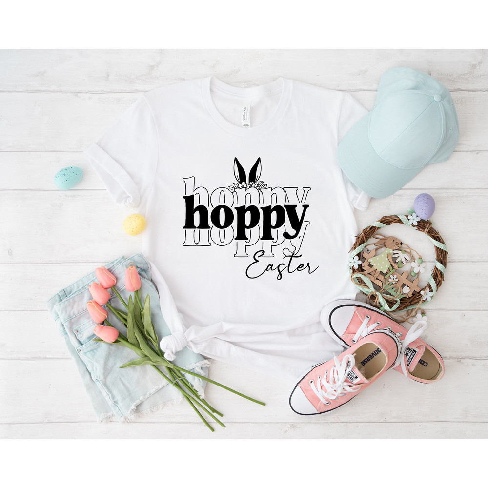 Hoppy easter shirt, happy easter, easter shirt, easter outfit, happy easter day, bunny shirt, funny easter shirt, kids easter shirt, easter - 5.jpg