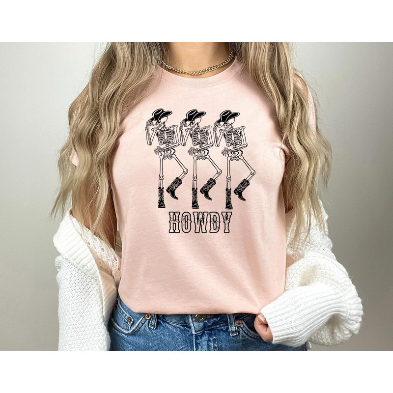 Howdy Dancing Skeleton western shirt, Howdy Shirt, dancing skeleton, texas sweatshirt, Western Graphic Tee, country music shirt, rodeo shirt - 3.jpg