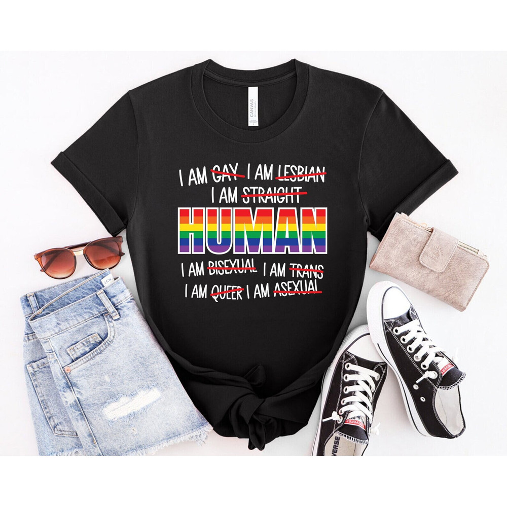 I am Human Shirt, Equality Shirt, Human Rights Shirt, Lgbt Shirt, Be Kind Shirt, Protest Shirt, Gay Pride Shirt, Civil Rights Shirt - 1.jpg