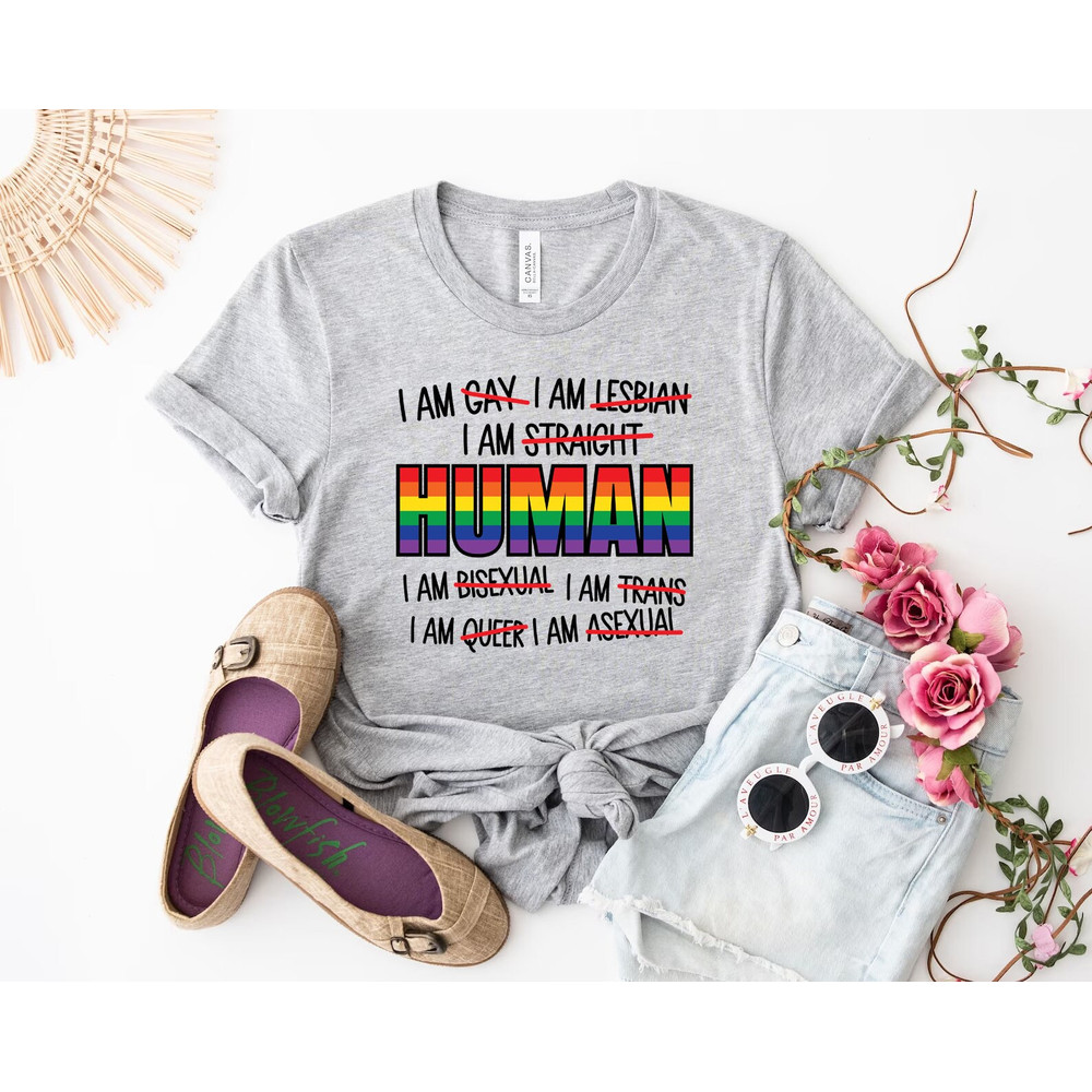 I am Human Shirt, Equality Shirt, Human Rights Shirt, Lgbt Shirt, Be Kind Shirt, Protest Shirt, Gay Pride Shirt, Civil Rights Shirt - 2.jpg