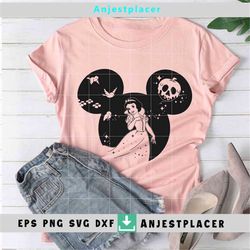 pincess svg, cartoon svg, cricut file, clipart, svg, png, eps, dxf