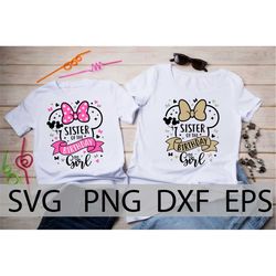 sister of the birthday girl, minnie family birthday shirt, disneyland birthday trip, minnie birthday squad, matching shi