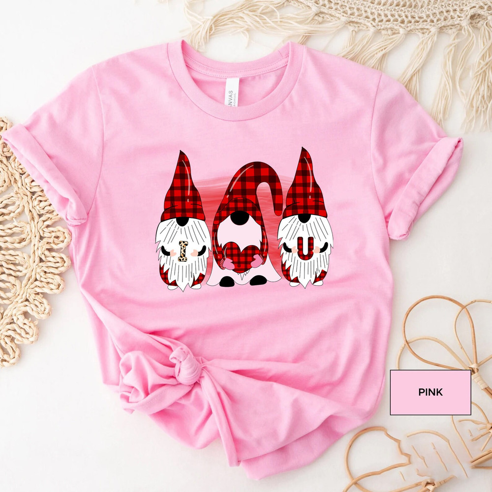 I love you gnome shirt, valentine shirt, Valentine Gnome, Love shirt, Retro Love shirt, Funny Valentine, Couple Shirt, xoxo, be my valentine - 3.jpg