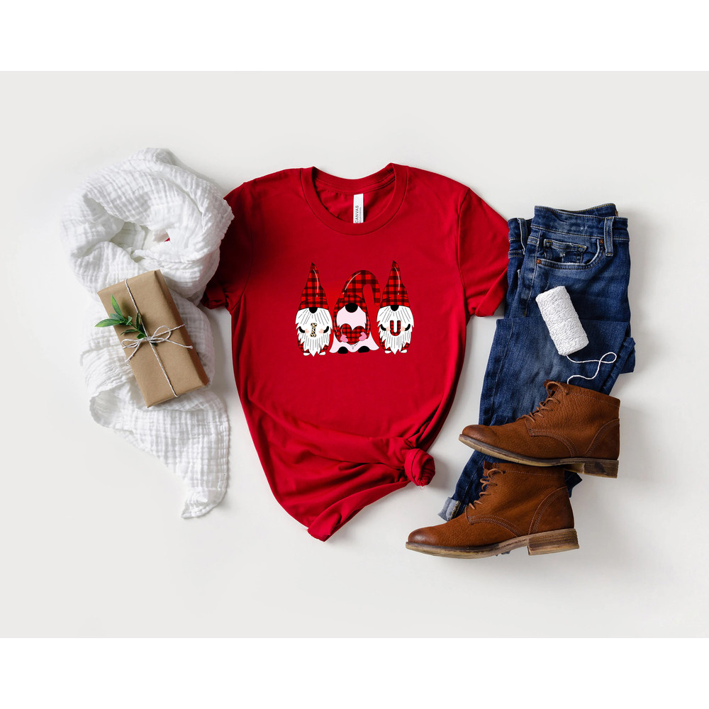 I love you gnome shirt, valentine shirt, Valentine Gnome, Love shirt, Retro Love shirt, Funny Valentine, Couple Shirt, xoxo, be my valentine - 5.jpg