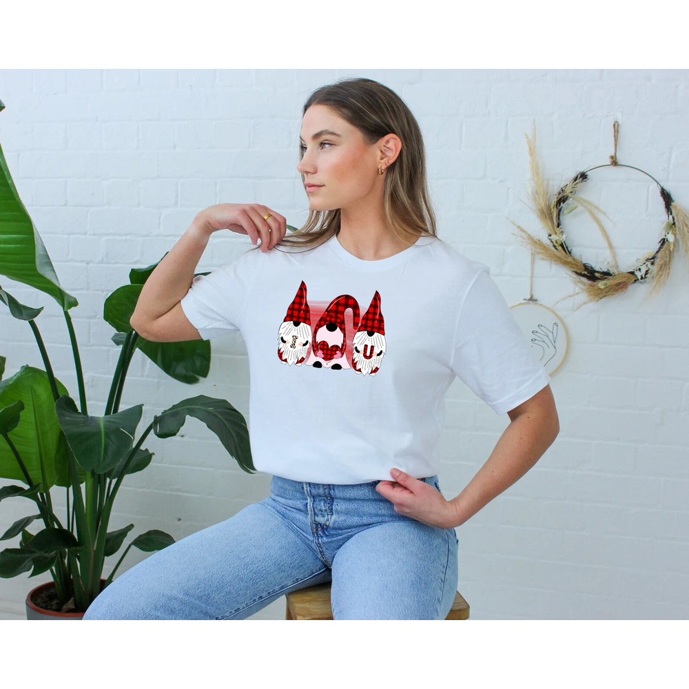 I love you gnome shirt, valentine shirt, Valentine Gnome, Love shirt, Retro Love shirt, Funny Valentine, Couple Shirt, xoxo, be my valentine - 6.jpg