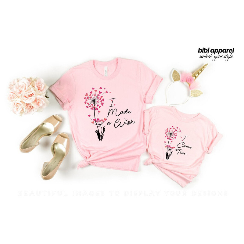 I Made A Wish and I Came True Mommy and Me Shirt Mommy and Me Mama and Mini Shirt Mommy and Me Outfit Matching Shirts - 2.jpg