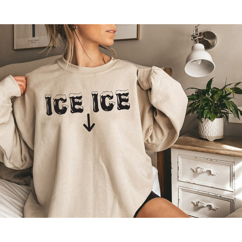 Ice Ice shirt, Ice Ice Baby, pregnancy sweatshirt , Pregnancy Reveal, New Mom Gift, baby shower gift, Mothers Day Shirt, mother's day gift, - 2.jpg