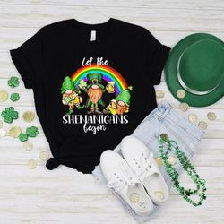 let the shinanigans begin shirt, st pattys day shirt,  irish
