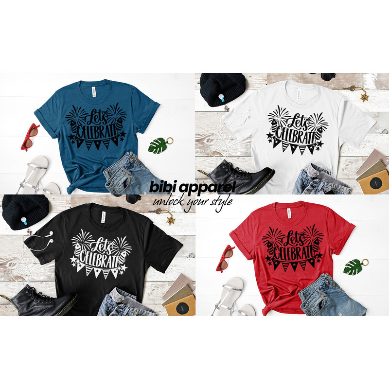 Let's Celebrate Shirt, 4th of July Shirt, America Shirt, Land of the Free America Because of the Brave Shirt, Fourth of July Shirt - 2.jpg