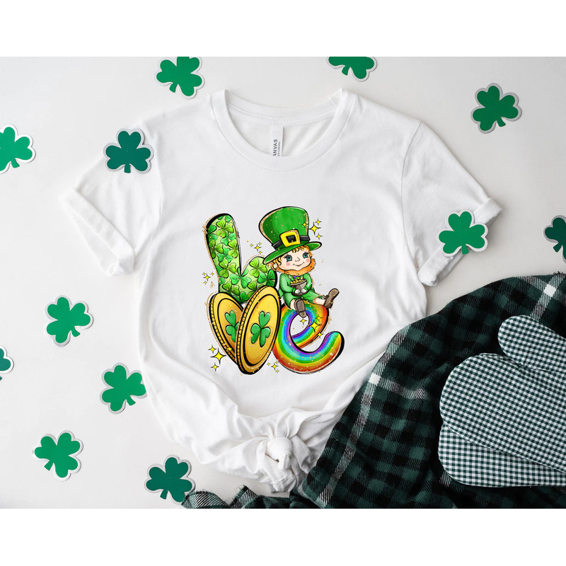 Love shirt, saint patricks day, shamrock shirt, st patricks day, irish shirt, lucky shirt, four leaf clover, shamrock, irish gift, - 3.jpg