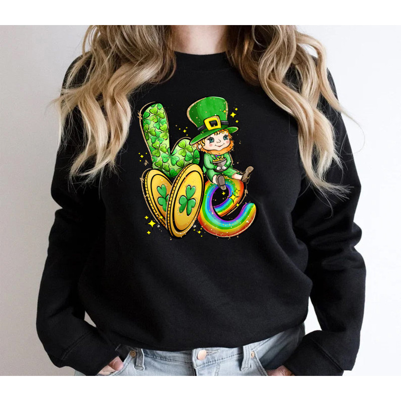 Love shirt, saint patricks day, shamrock shirt, st patricks day, irish shirt, lucky shirt, four leaf clover, shamrock, irish gift, - 4.jpg