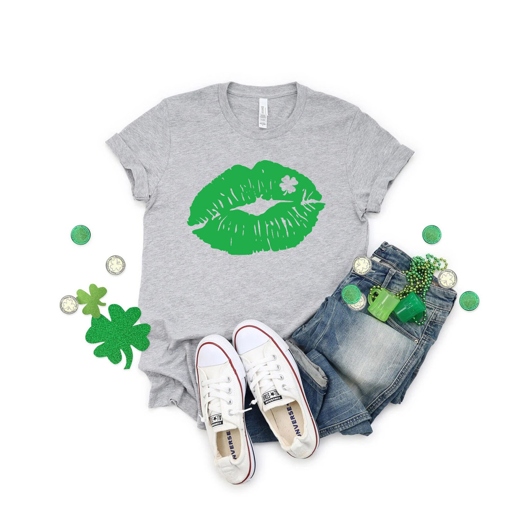 Lucky Lips shirt, lucky shirt, st paddys day shirt, saint patricks day, shamrock shirt, st patricks day, irish shirt, four leaf clover, - 2.jpg