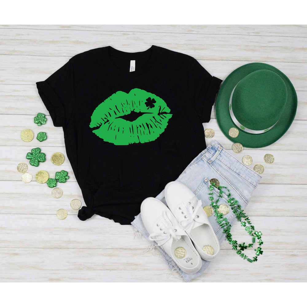 Lucky Lips shirt, lucky shirt, st paddys day shirt, saint patricks day, shamrock shirt, st patricks day, irish shirt, four leaf clover, - 3.jpg