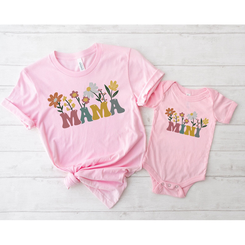 Mama Mini Shirt, Matching Mommy and Me Shirt, , mama baby outfit, mama shirt, mothers day shirt, mommy and me shirt, first mothers day, - 2.jpg