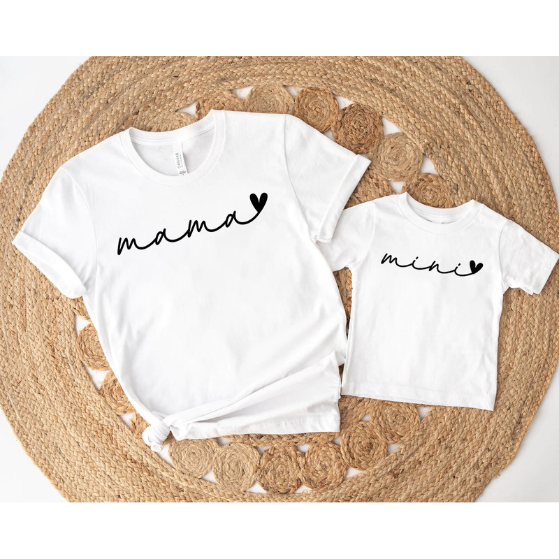 Mama Mini Shirt, Matching Mommy and Me Shirt, , mama baby outfit, mama shirt, mothers day shirt, mommy and me shirt, first mothers day, - 3.jpg