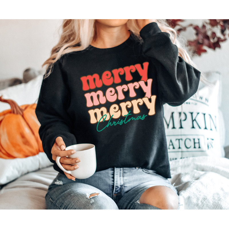 Merry Christmas tee, Merry Xmas Shirt, Christmas shirt, merry christmas yall, merry bright shirt, xmas pajamas, Family Matching tee, - 1.jpg
