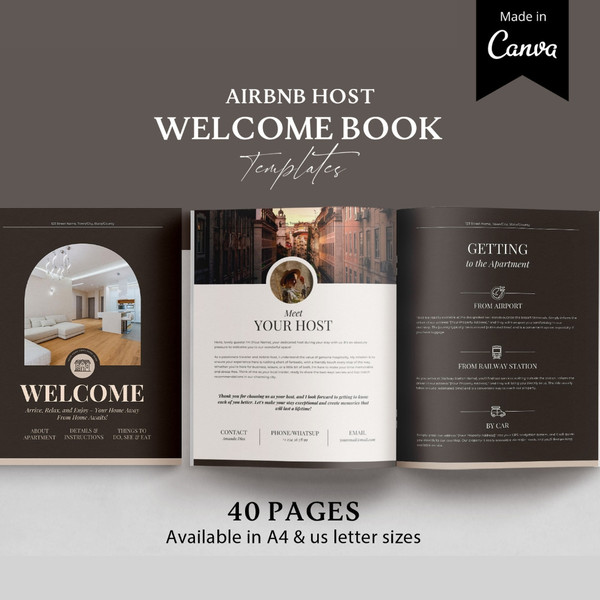 Airbnb welcome book template Canva, Airbnb house guide, VRBO guest book, Luxury vacation rental, airbnb host bundle (1).jpg