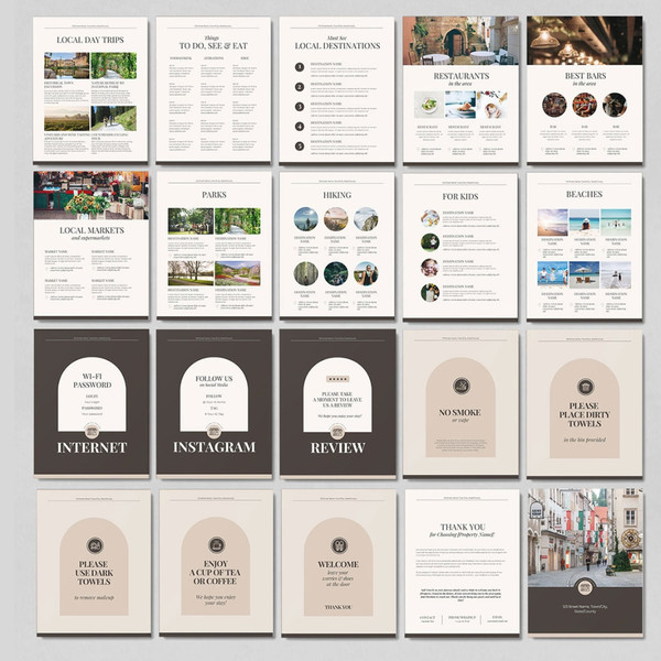 Airbnb welcome book template Canva, Airbnb house guide, VRBO guest book, Luxury vacation rental, airbnb host bundle (9).jpg