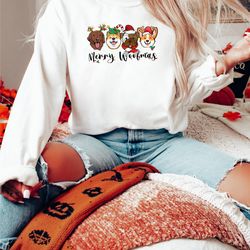 merry woofmas, christmas dog shirt, dog sweatshirt, christma