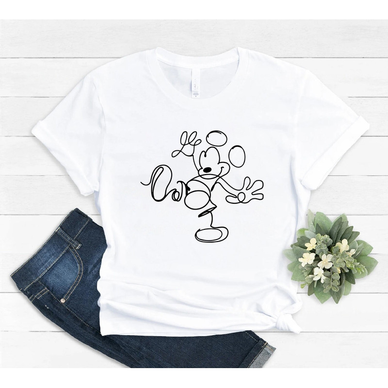 Mickey Mouse Sketch Shirt, disney shirt, disney family shirt, disneyland shirt, Disneyland Trip, Disney shirts, Disney family shirts, - 2.jpg