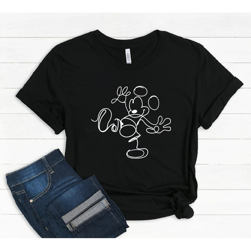 Mickey Mouse Sketch Shirt, disney shirt, disney family shirt, disneyland shirt, Disneyland Trip, Disney shirts, Disney family shirts, - 3.jpg