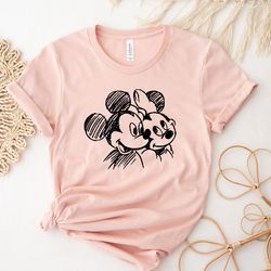 minnie mouse shirt, mickey mouse shirt, mickey and minnie, v