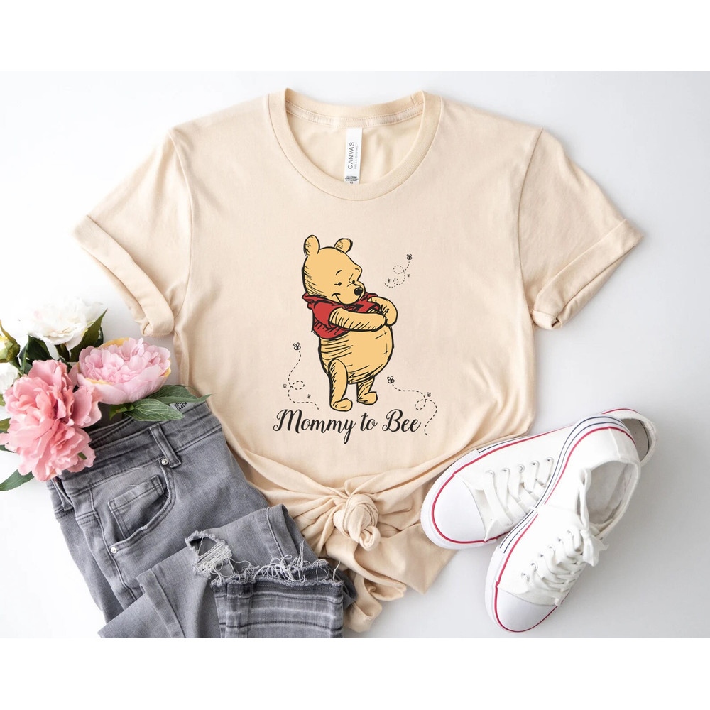 Mommy To Bee Shirt, Pregnancy Reveal Shirt, mommy to bee, Pooh Bear shirts, Winnie The Pooh Tee, mommy to be shirt, Baby Shower Shirt,disney - 2.jpg