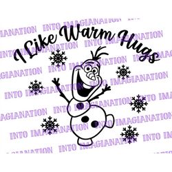 olaf | i like warm hugs | frozen | svg | png | pdf | digital file