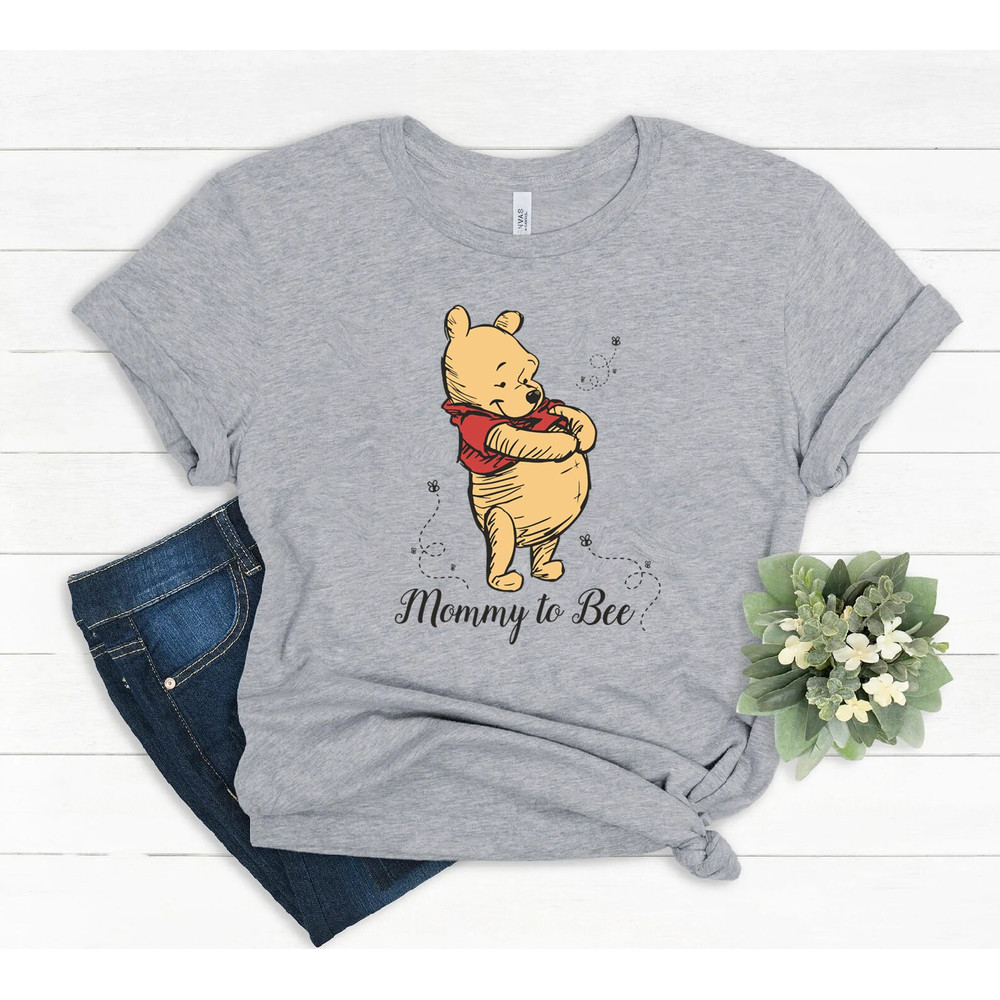 Mommy To Bee Shirt, Pregnancy Reveal Shirt, mommy to bee, Pooh Bear shirts, Winnie The Pooh Tee, mommy to be shirt, Baby Shower Shirt,disney - 3.jpg