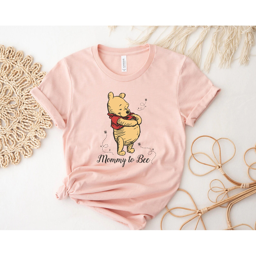 Mommy To Bee Shirt, Pregnancy Reveal Shirt, mommy to bee, Pooh Bear shirts, Winnie The Pooh Tee, mommy to be shirt, Baby Shower Shirt,disney - 4.jpg