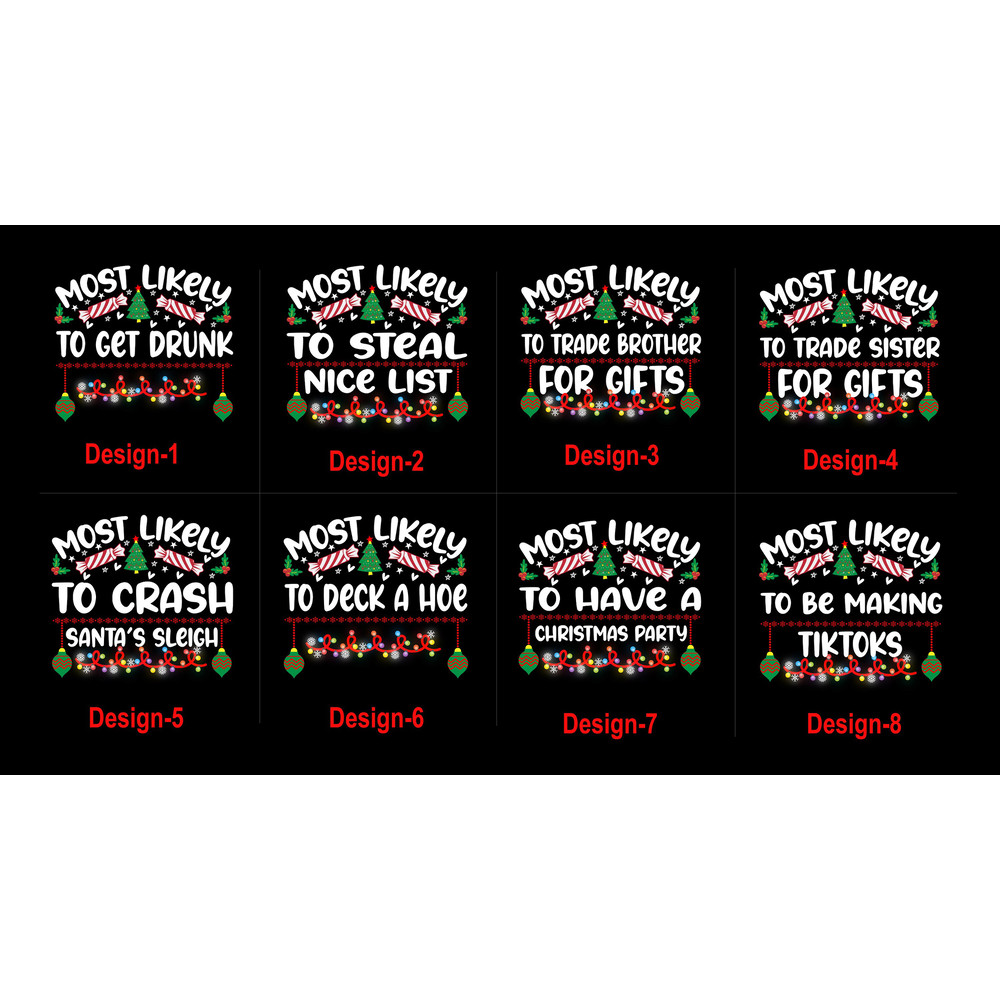 Most Likely To Shirt, Most Likely To Party, Family Shirt, most likely to, Christmas shirt, Christmas Pajamas, Group Shirts, Family Matching, - 2.jpg