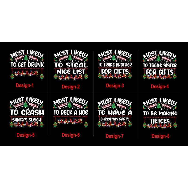 Most Likely To Shirt, Most Likely To Party, Family Shirt, most likely to, Christmas shirt, Christmas Pajamas, Group Shirts, Family Matching, - 2.jpg